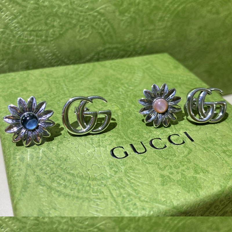 Gucci 구찌더블 G 플라워 스터드 귀걸이 레플리카 1번 이미지 - 악세사리 | 세미샵 레플리카 사이트