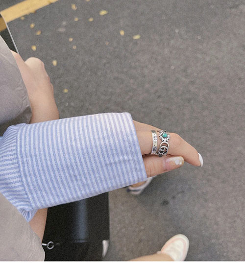 Gucci 구찌 더블 G 플라워 스터드 반지 레플리카 2번 이미지 - 악세사리 | 세미샵 레플리카 사이트