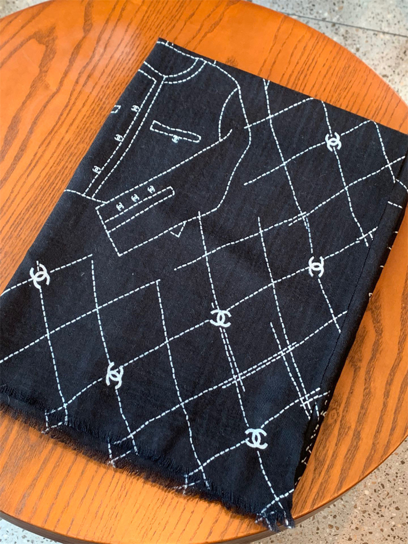 샤넬 샤넬 모던 디자인 캐주얼 캐시미어 스카프 머플러 레플리카 2번 이미지 - 악세사리 | 세미샵 레플리카 사이트