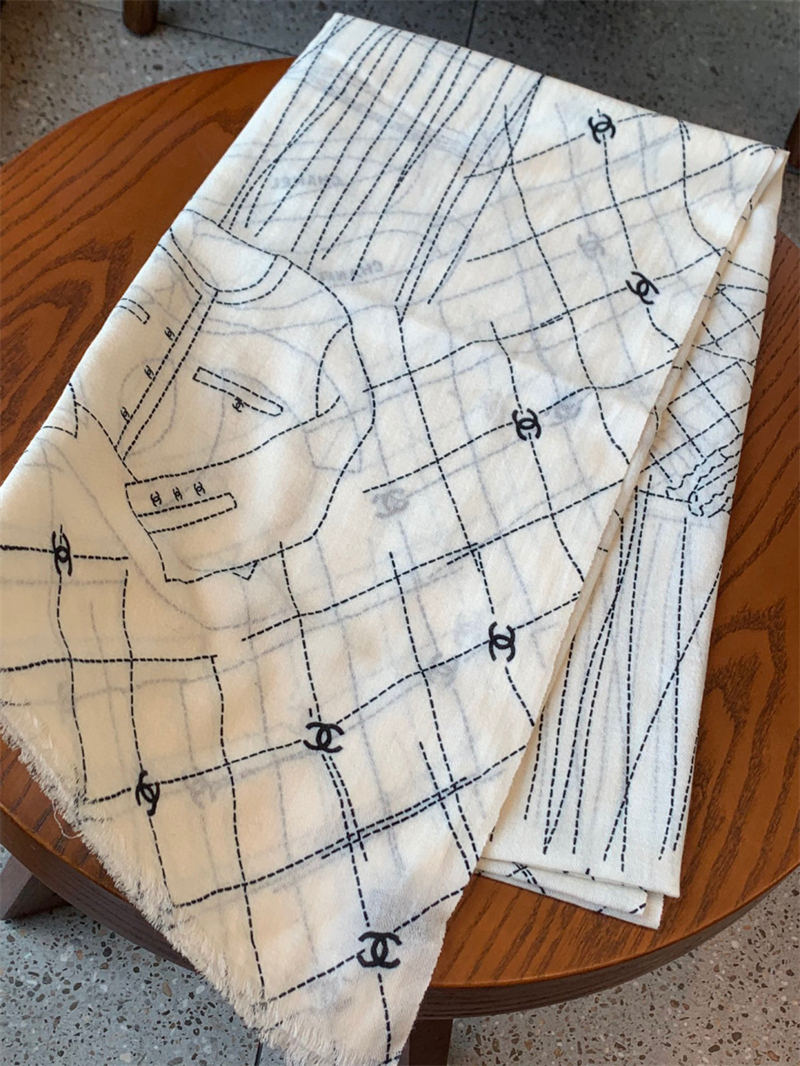 샤넬 샤넬 모던 디자인 캐주얼 캐시미어 스카프 머플러 레플리카 5번 이미지 - 악세사리 | 세미샵 레플리카 사이트