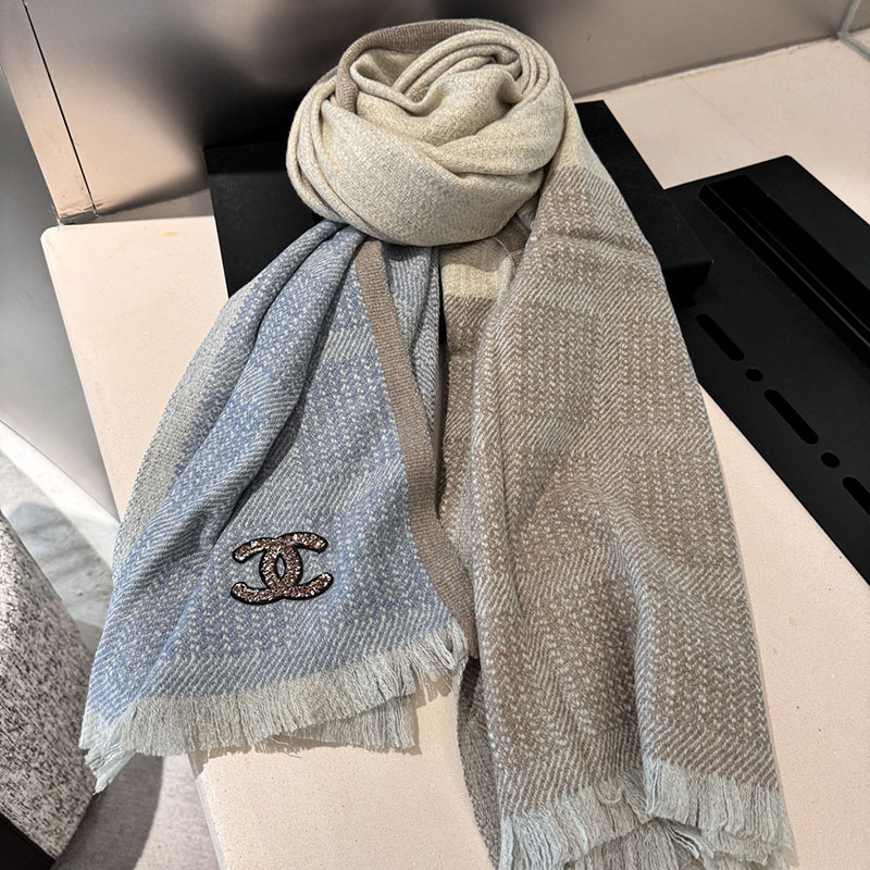 C H A N E L 샤넬 CC로고 양면 울 머플러 레플리카 1번 이미지 - 악세사리 | 세미샵 레플리카 사이트