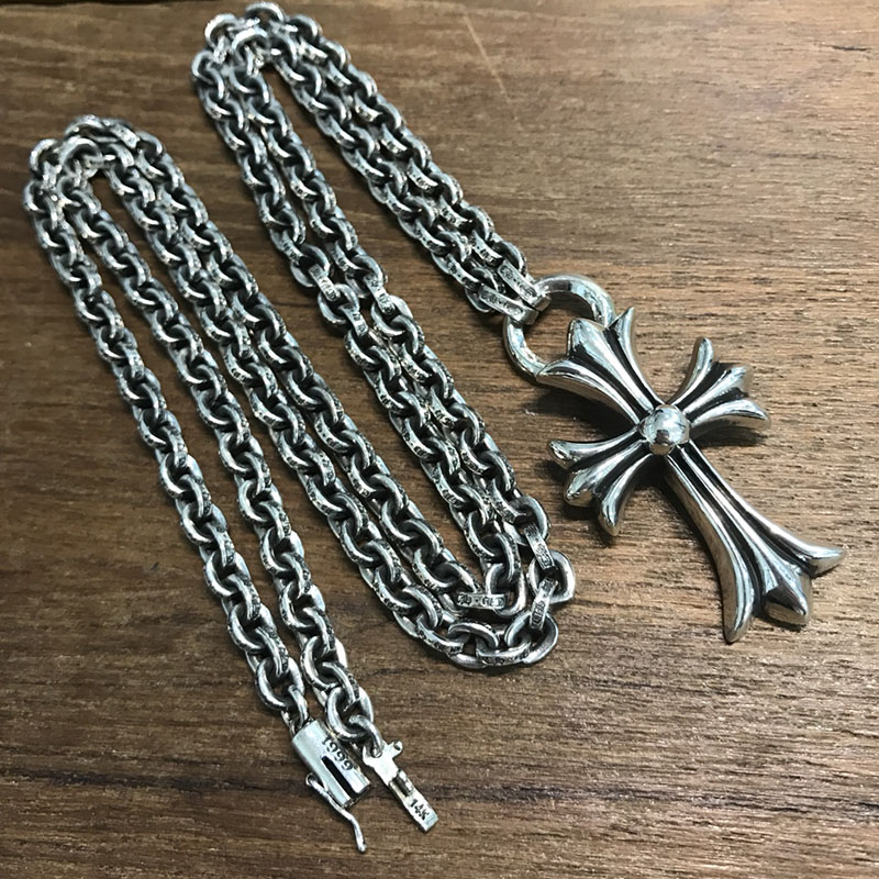 Chrome Hearts 크롬하츠 페이퍼체인 925실버 목걸이 60cm 레플리카 1번 이미지 - 악세사리 | 세미샵 레플리카 사이트