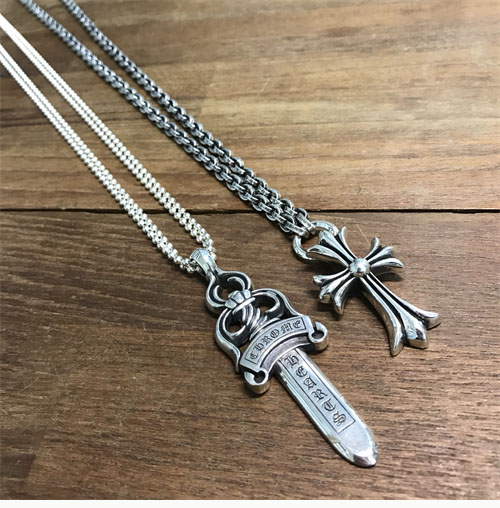 Chrome Hearts 크롬하츠 페이퍼체인 925실버 목걸이 60cm 레플리카 3번 이미지 - 악세사리 | 세미샵 레플리카 사이트