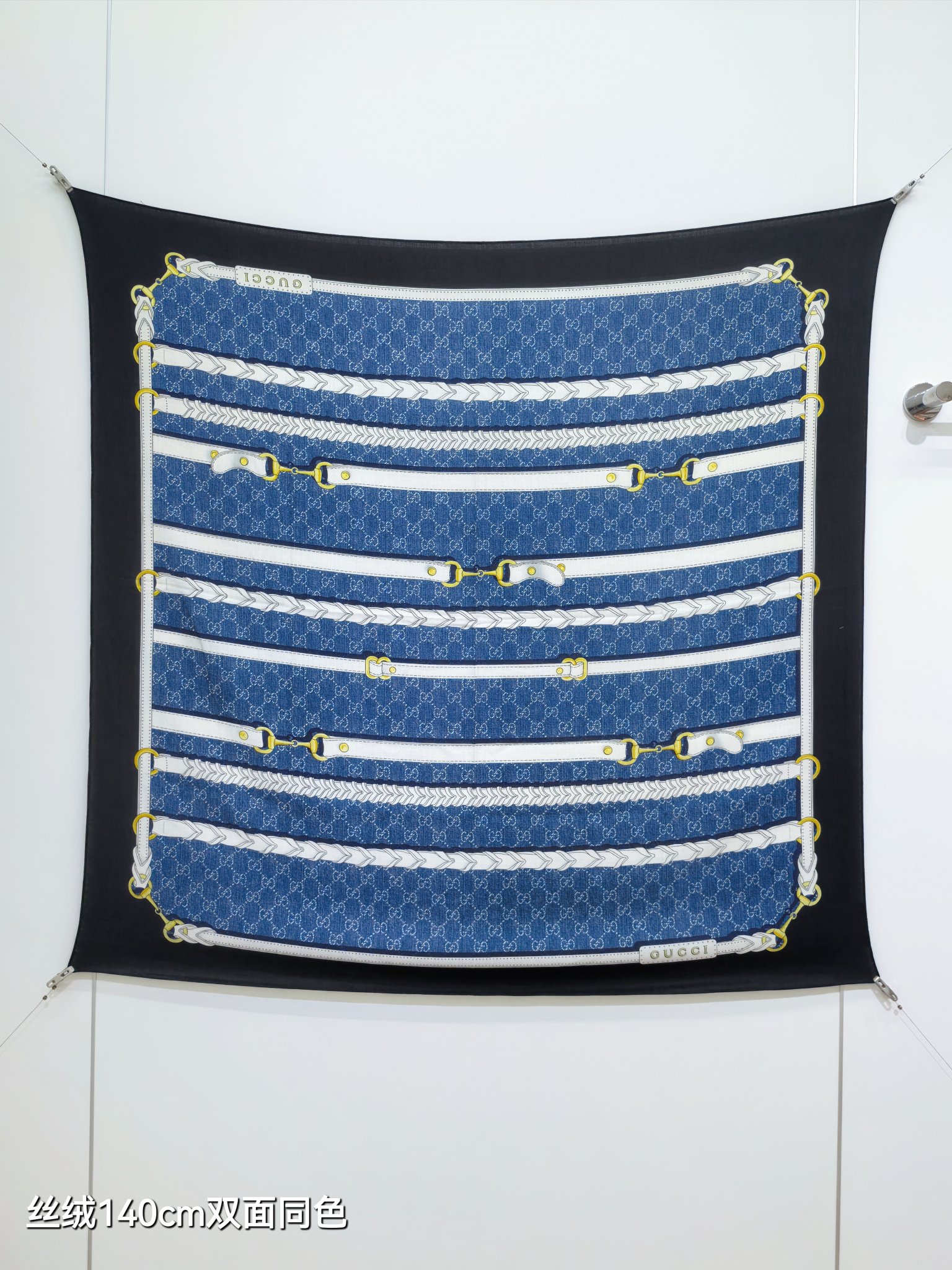 Gucci 구찌 GG 홀스빗 하네스 프린트 실크 울 숄 레플리카 1번 이미지 - 악세사리 | 세미샵 레플리카 사이트