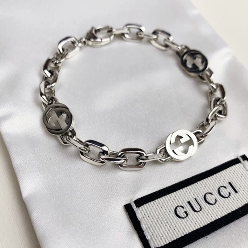 Gucci 구찌 인터로킹 G 실버 팔찌 레플리카 1번 이미지 - 악세사리 | 세미샵 레플리카 사이트
