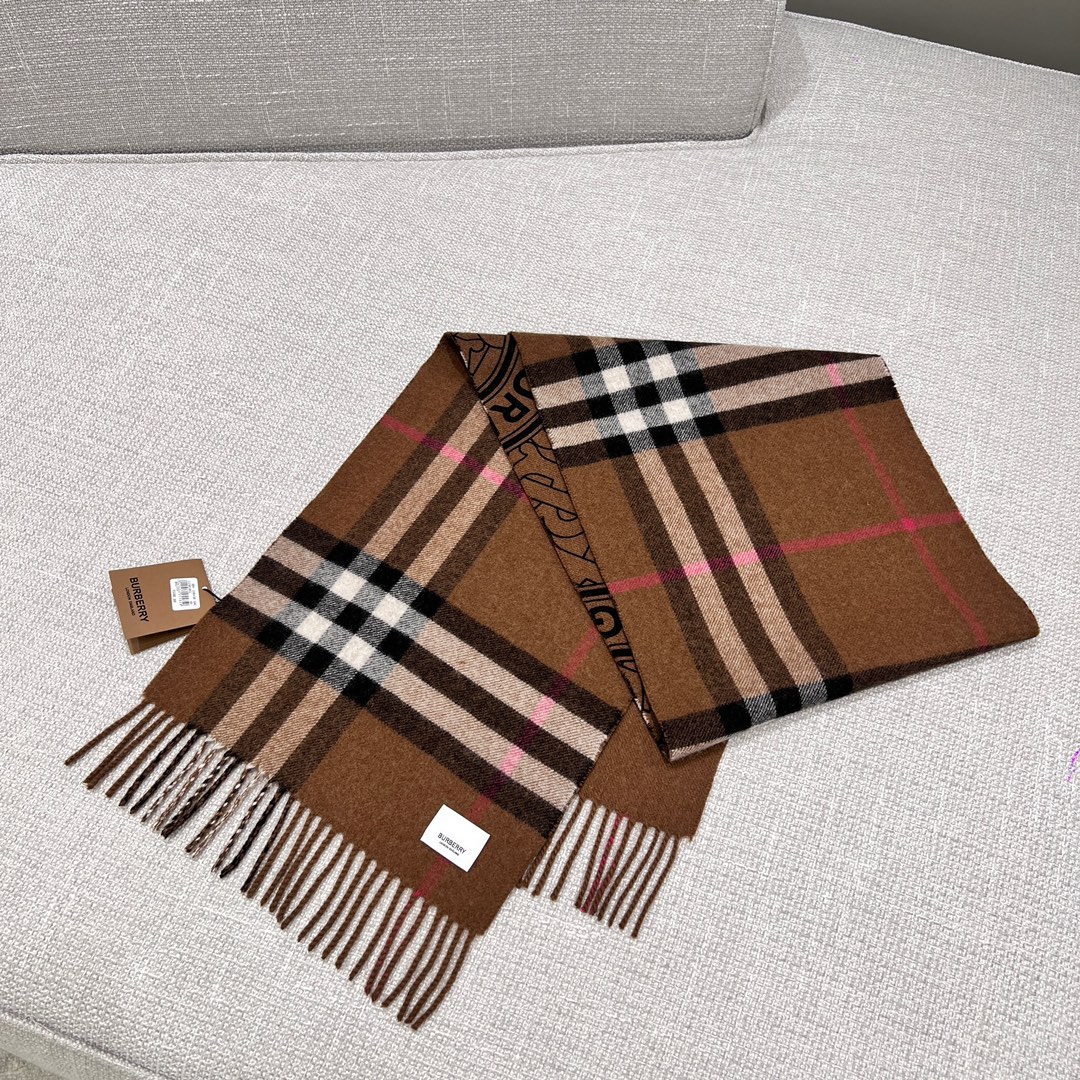 Burberry 버버리 리버시블 체크 모노그램 캐시미어 스카프 머플러 2컬러 레플리카 3번 이미지 - 악세사리 | 세미샵 레플리카 사이트