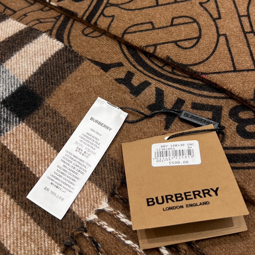 Burberry 버버리 리버시블 체크 모노그램 캐시미어 스카프 머플러 2컬러 레플리카 5번 이미지 - 악세사리 | 세미샵 레플리카 사이트