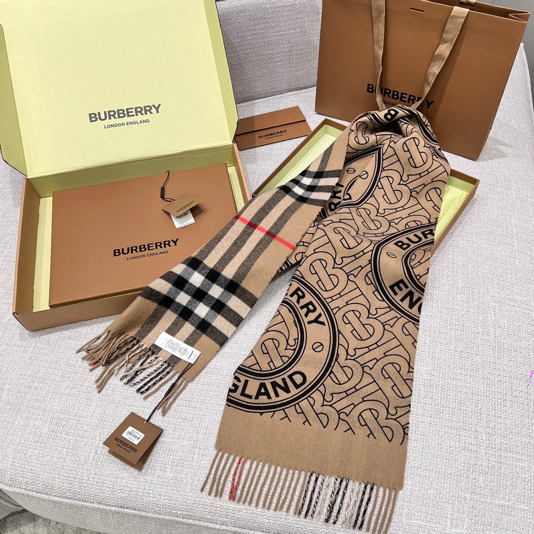 Burberry 버버리 리버시블 체크 모노그램 캐시미어 스카프 머플러 2컬러 레플리카 18번 이미지 - 악세사리 | 세미샵 레플리카 사이트