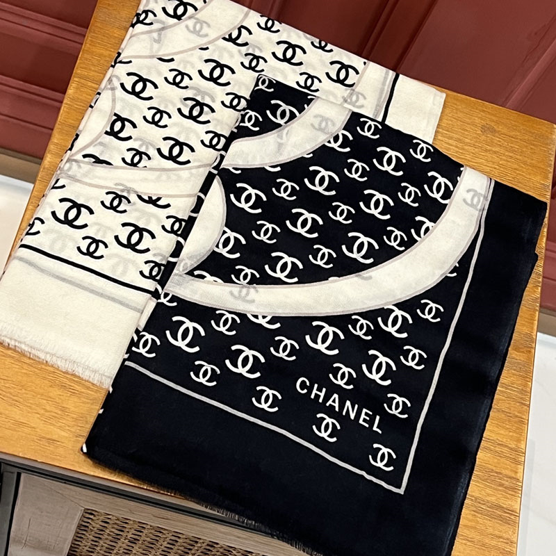 샤넬 샤넬 캐시미어 리버서블 CC 빅 로고 패턴 머플러 레플리카 6번 이미지 - 악세사리 | 세미샵 레플리카 사이트