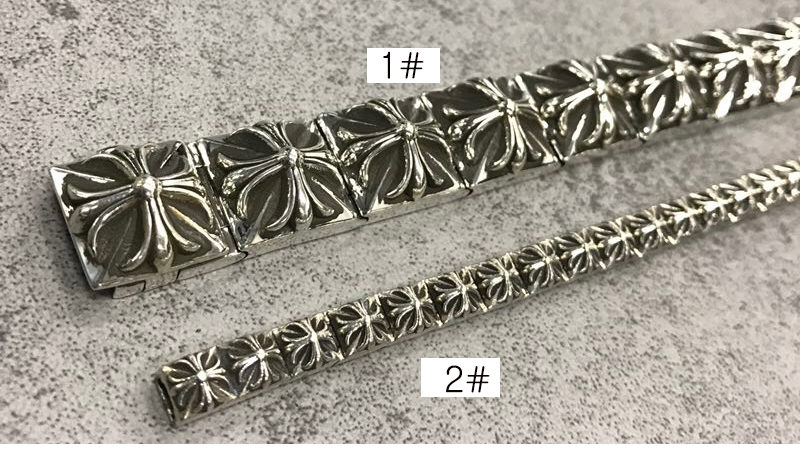 Chrome Hearts 크롬하츠 크로스 블럭 925 실버 팔찌 레플리카 2번 이미지 - 악세사리 | 세미샵 레플리카 사이트