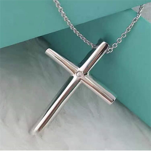 Tiffany And Co 티파니앤코 빅 십자가 큐빅 롱 목걸이 레플리카 2번 이미지 - 악세사리 | 세미샵 레플리카 사이트