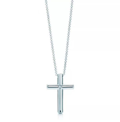 Tiffany And Co 티파니앤코 빅 십자가 큐빅 롱 목걸이 레플리카 4번 이미지 - 악세사리 | 세미샵 레플리카 사이트
