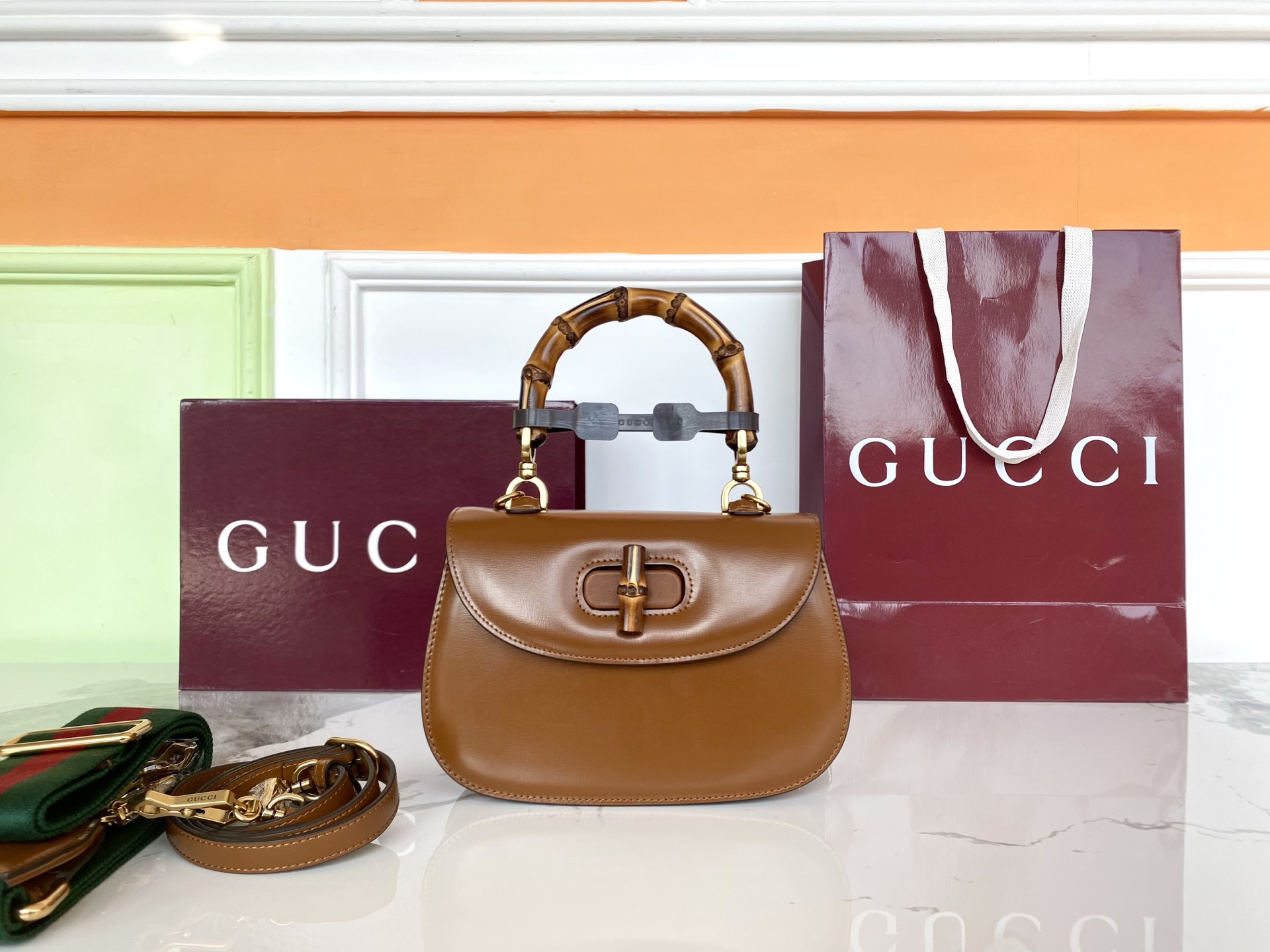 Gucci 구찌 뱀부 1947 스몰 탑 핸들 레플리카 1번 이미지 - Bag | 세미샵 레플리카 사이트