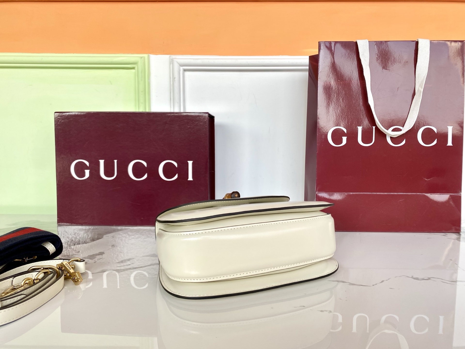 Gucci 구찌 뱀부 1947 스몰 탑 핸들 레플리카 4번 이미지 - Bag | 세미샵 레플리카 사이트