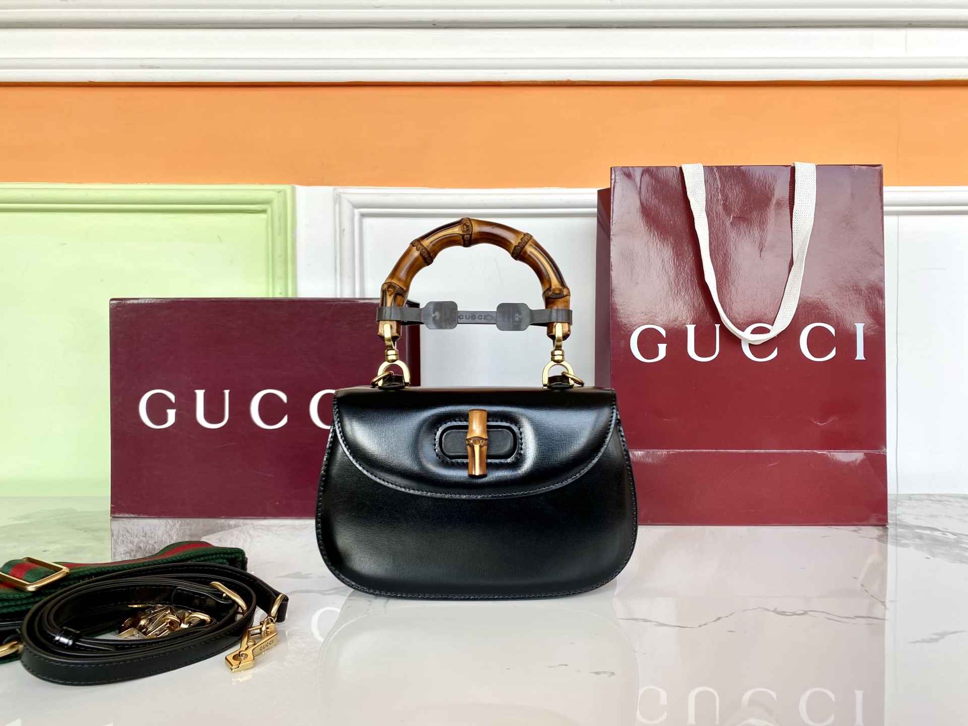 Gucci 구찌 뱀부 1947 스몰 탑 핸들 레플리카 1번 이미지 - Bag | 세미샵 레플리카 사이트