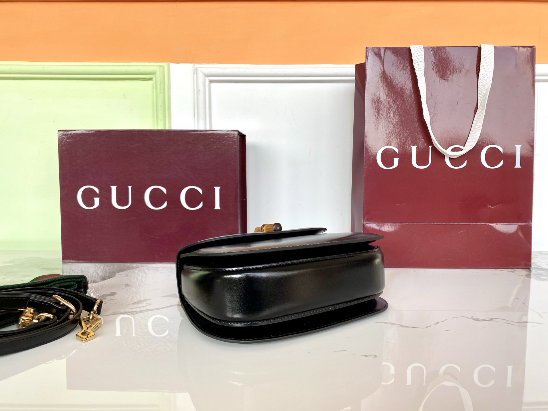 Gucci 구찌 뱀부 1947 스몰 탑 핸들 레플리카 4번 이미지 - Bag | 세미샵 레플리카 사이트