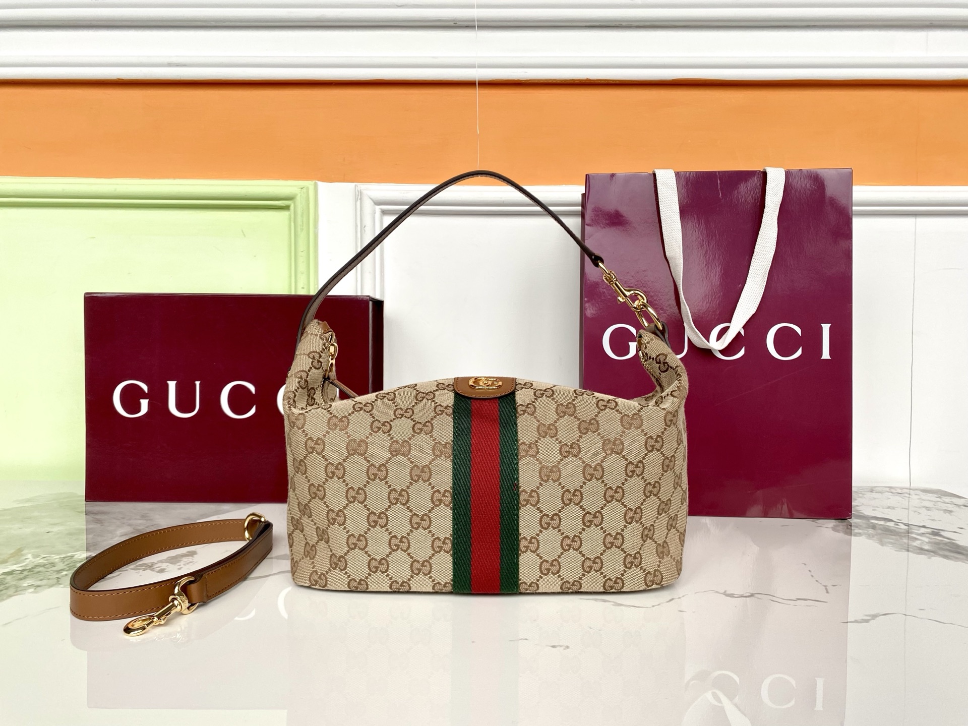 Gucci 구찌 베니티 미디움 탑 핸들백 레플리카 1번 이미지 - Bag | 세미샵 레플리카 사이트