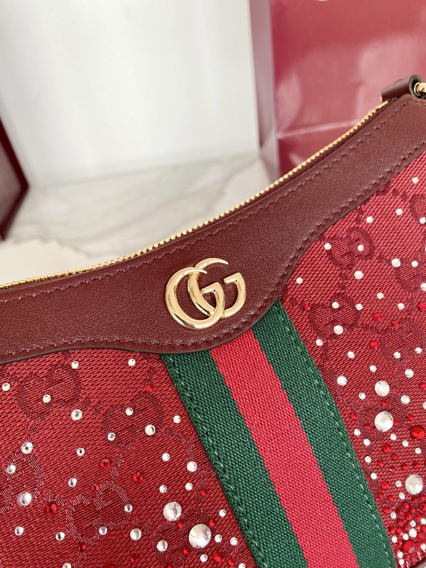 Gucci 구찌 오피디아 크리스탈 스몰 숄더백 레플리카 6번 이미지 - Bag | 세미샵 레플리카 사이트