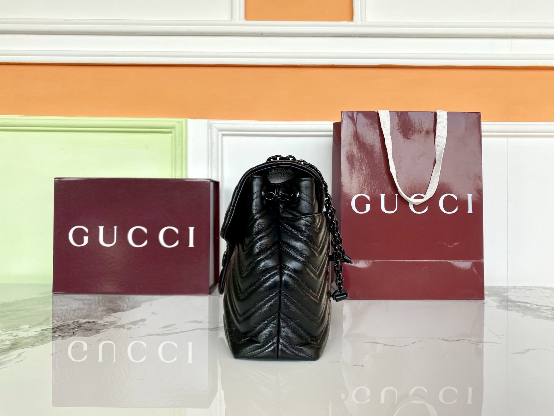 Gucci 구찌 GG 마몬트 라지 숄더백 레플리카 3번 이미지 - Bag | 세미샵 레플리카 사이트