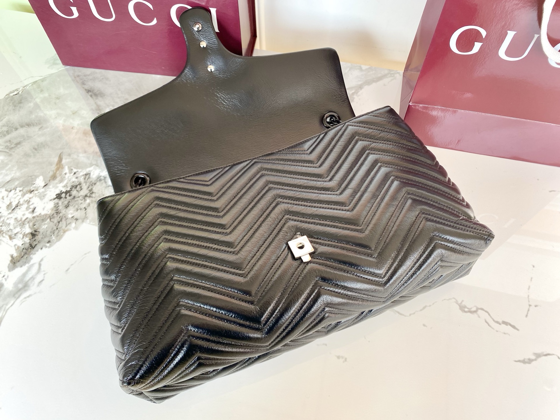 Gucci 구찌 GG 마몬트 라지 숄더백 레플리카 6번 이미지 - Bag | 세미샵 레플리카 사이트