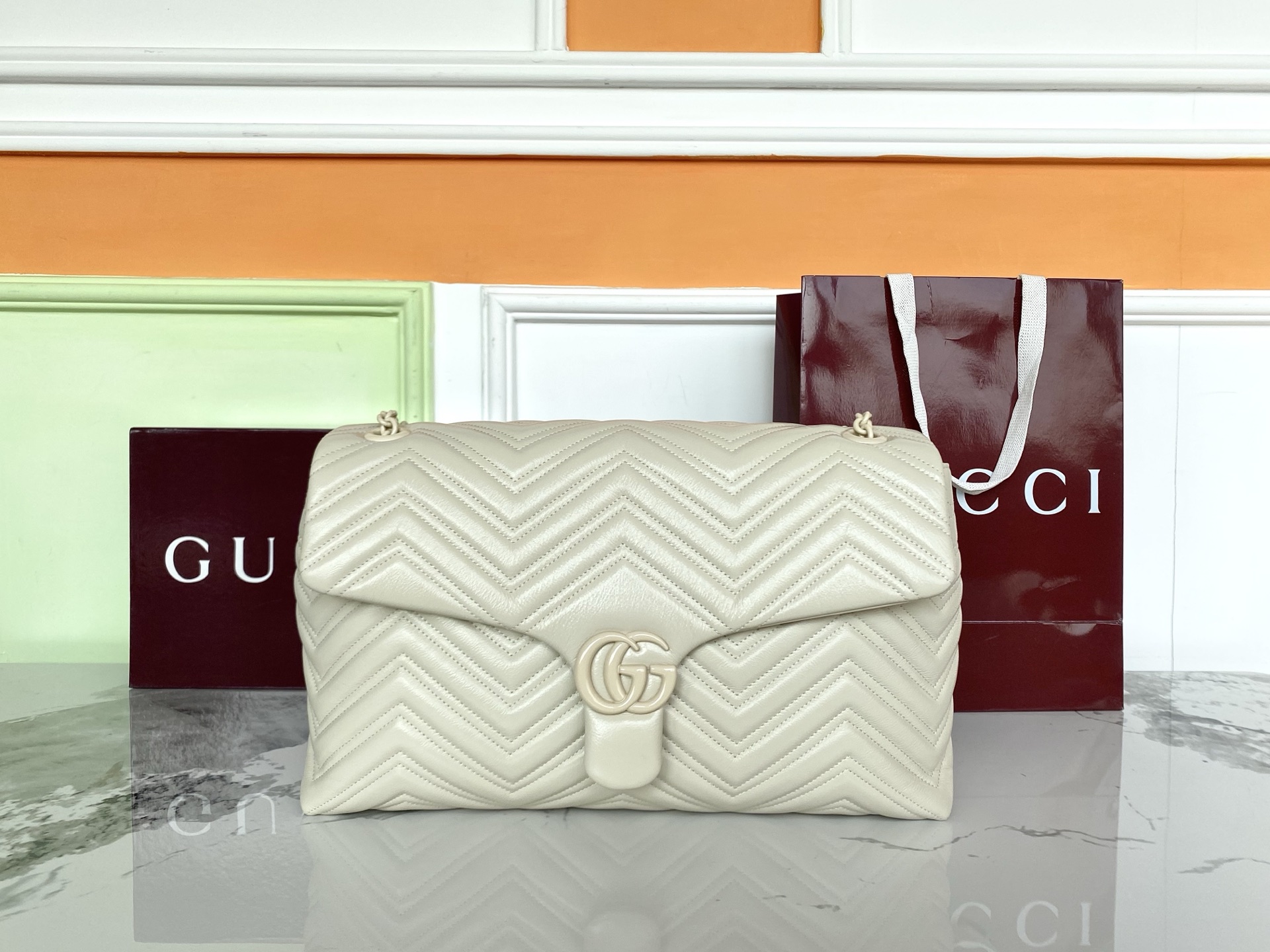 Gucci 구찌 GG 마몬트 라지 숄더백 레플리카 1번 이미지 - Bag | 세미샵 레플리카 사이트