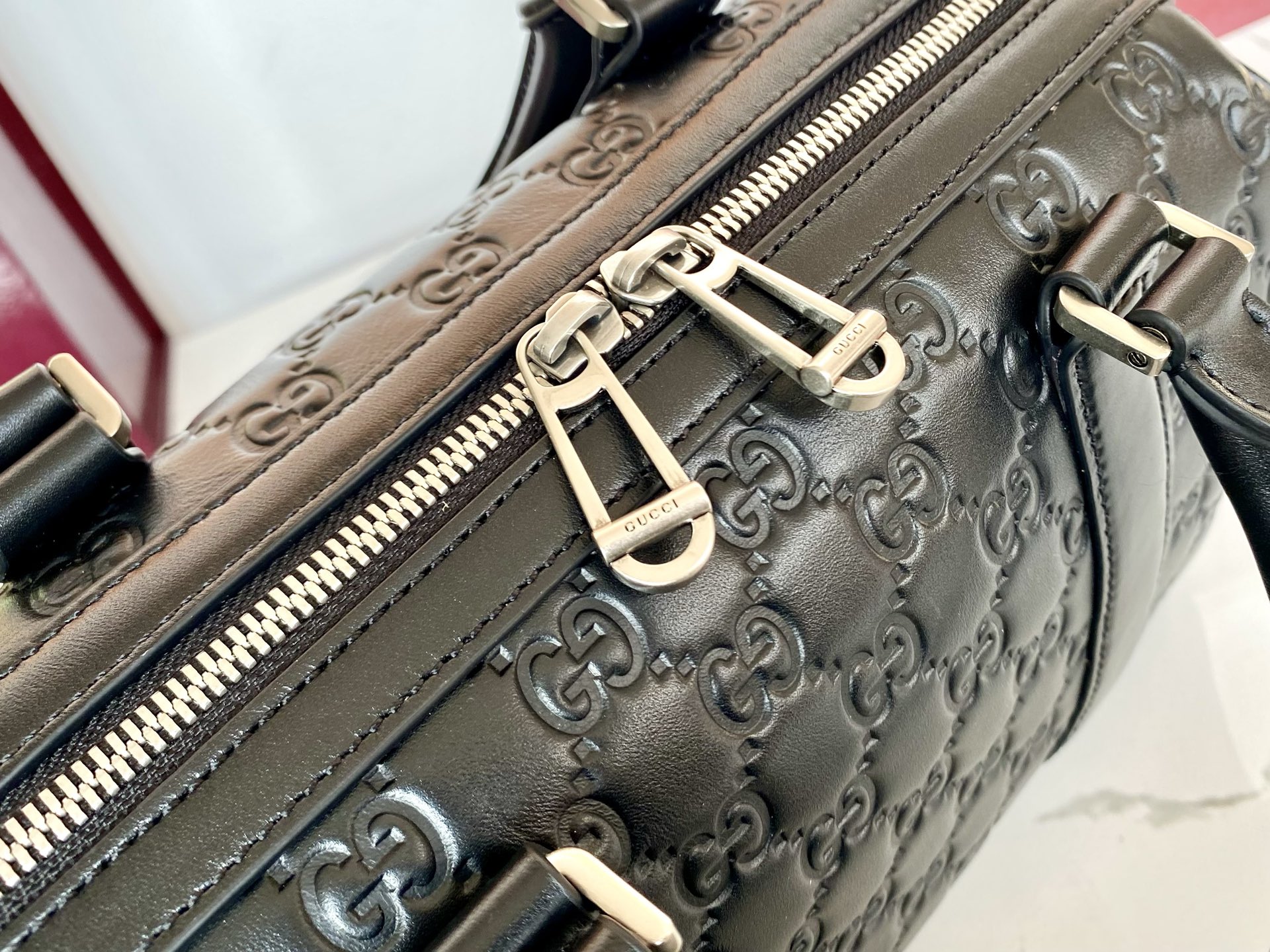 Gucci 구찌 GG 엠블럼 스몰 더플백 레플리카 7번 이미지 - Bag | 세미샵 레플리카 사이트