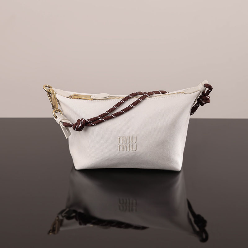 미우미우 미우미우 개버딘 파우치 화이트 5NE841 레플리카 6번 이미지 - Bag | 세미샵 레플리카 사이트