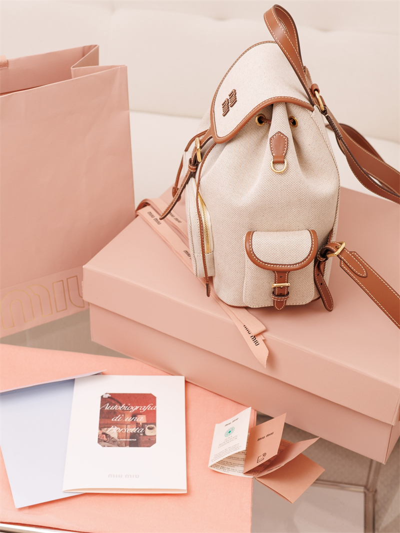 미우미우 미우미우 캔버스 가죽 백팩 라지 5BZ042 레플리카 11번 이미지 - Bag | 세미샵 레플리카 사이트