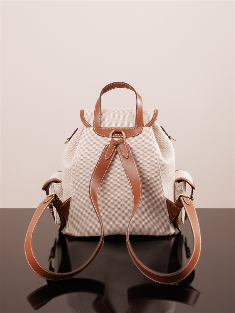 미우미우 미우미우 캔버스 가죽 백팩 라지 5BZ042 레플리카 2번 이미지 - Bag | 세미샵 레플리카 사이트