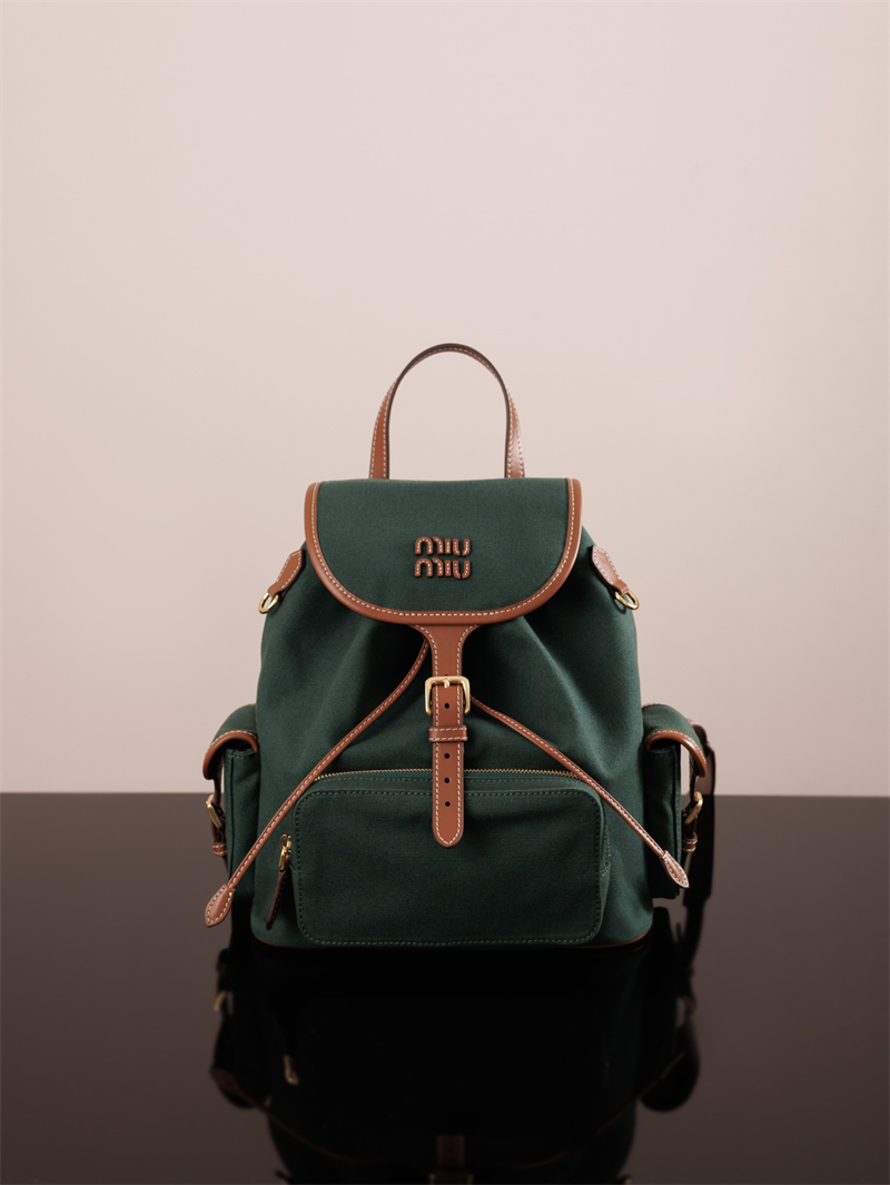 미우미우 미우미우 캔버스 가죽 백팩 라지 5BZ042 레플리카 10번 이미지 - Bag | 세미샵 레플리카 사이트