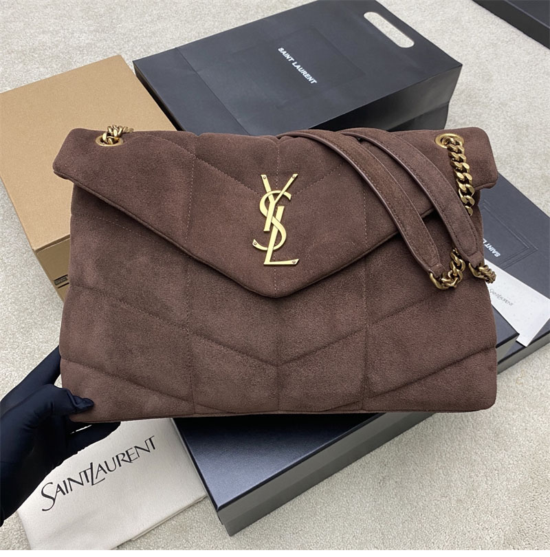 생로랑 생로랑 루루 푸퍼 스웨이드 미디엄 숄더 백 577475 레플리카 1번 이미지 - Bag | 세미샵 레플리카 사이트