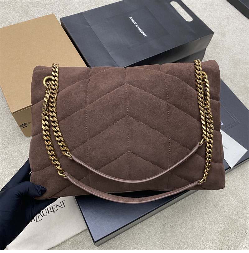 생로랑 생로랑 루루 푸퍼 스웨이드 미디엄 숄더 백 577475 레플리카 3번 이미지 - Bag | 세미샵 레플리카 사이트