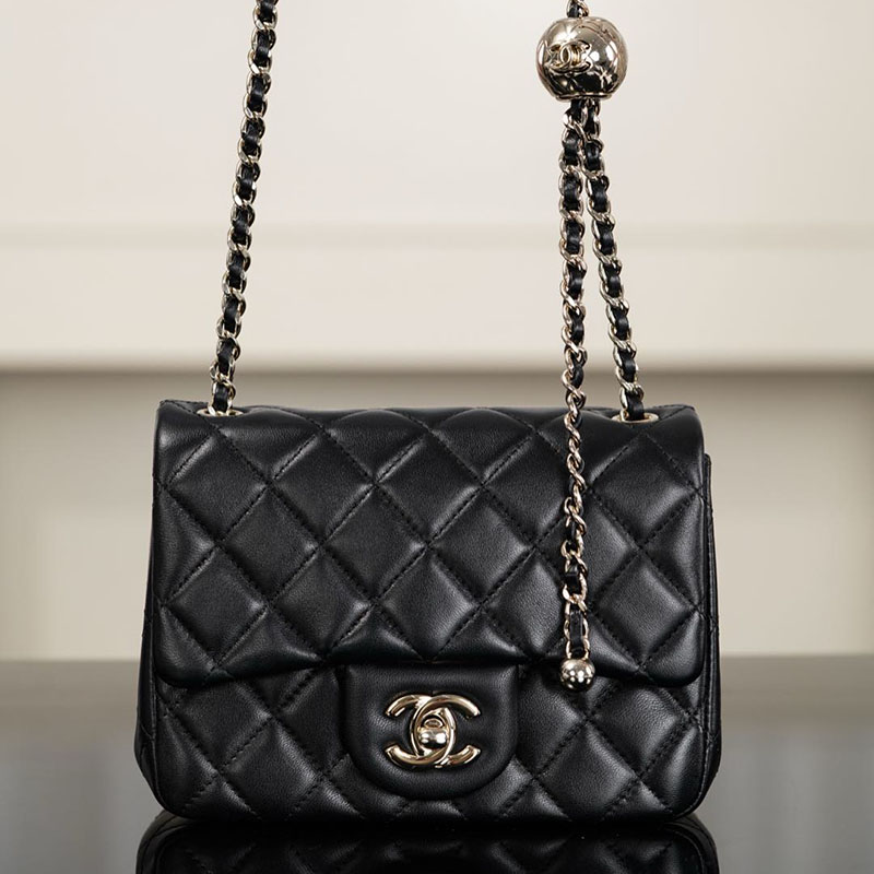 샤넬 샤넬 25K 골드볼 클래식 플랩백 쁘띠삭 블랙 레플리카 11번 이미지 - Bag | 세미샵 레플리카 사이트