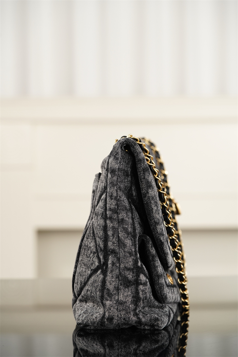 샤넬 샤넬 25K 투포켓 맥시 플랩백 블랙 위시드 데님 레플리카 14번 이미지 - Bag | 세미샵 레플리카 사이트