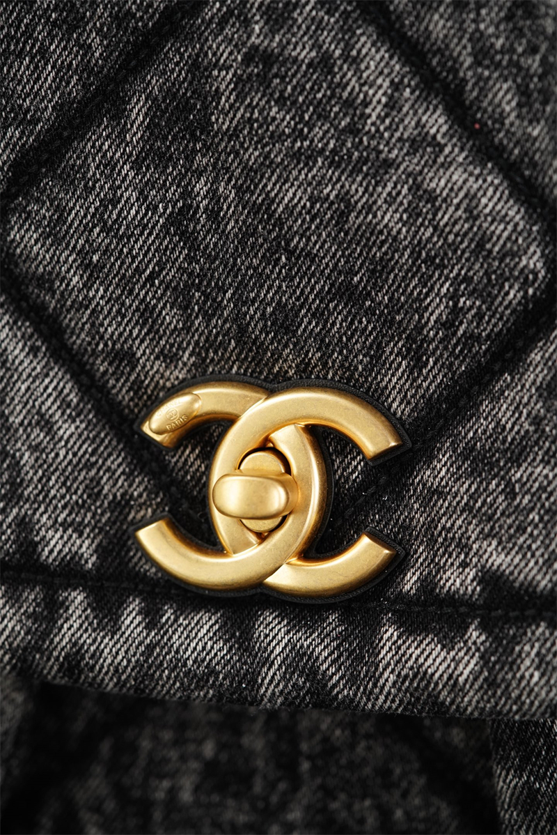 샤넬 샤넬 25K 투포켓 맥시 플랩백 블랙 위시드 데님 레플리카 17번 이미지 - Bag | 세미샵 레플리카 사이트