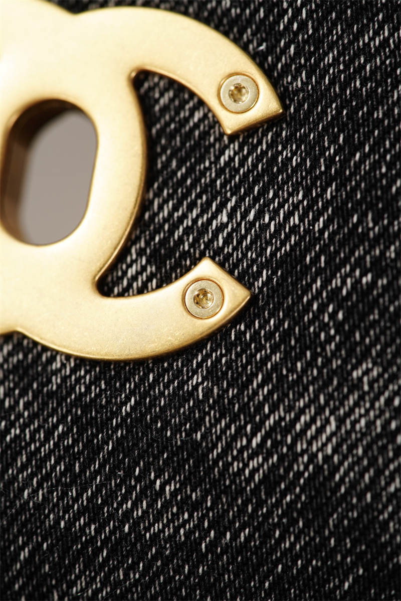 샤넬 샤넬 25K 투포켓 맥시 플랩백 블랙 위시드 데님 레플리카 8번 이미지 - Bag | 세미샵 레플리카 사이트