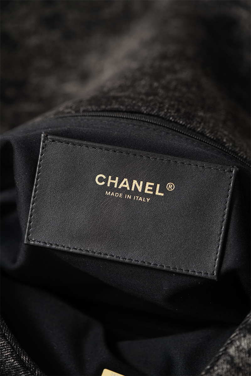 샤넬 샤넬 25K 투포켓 맥시 플랩백 블랙 위시드 데님 레플리카 11번 이미지 - Bag | 세미샵 레플리카 사이트