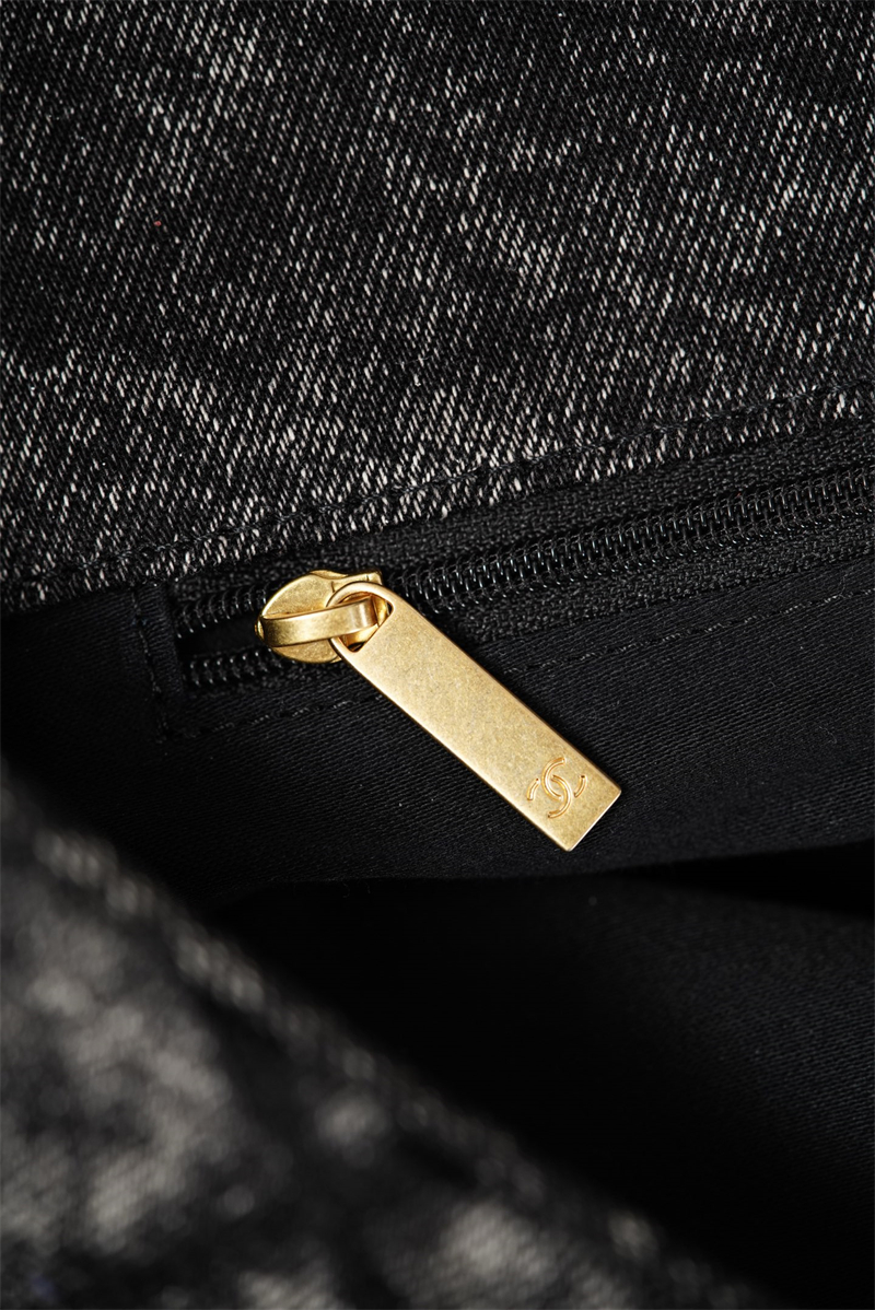 샤넬 샤넬 25K 투포켓 맥시 플랩백 블랙 위시드 데님 레플리카 2번 이미지 - Bag | 세미샵 레플리카 사이트