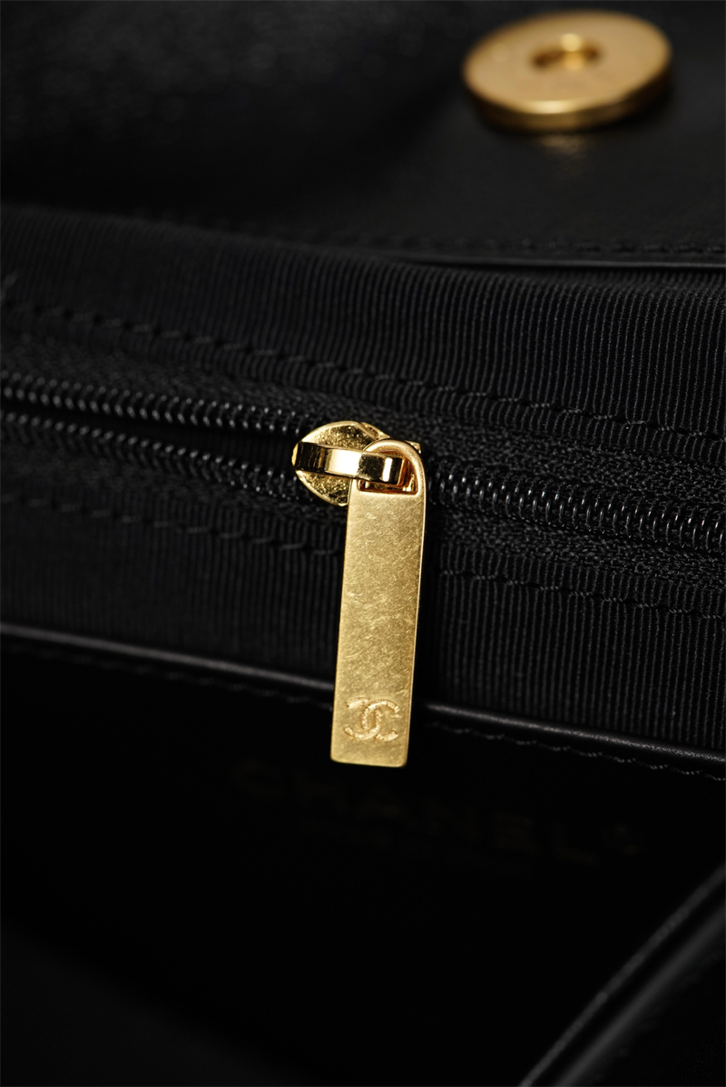 샤넬 샤넬 26C 맥시 호보백 블랙 그레인드 카프스킨 골드 메탈 레플리카 2번 이미지 - Bag | 세미샵 레플리카 사이트