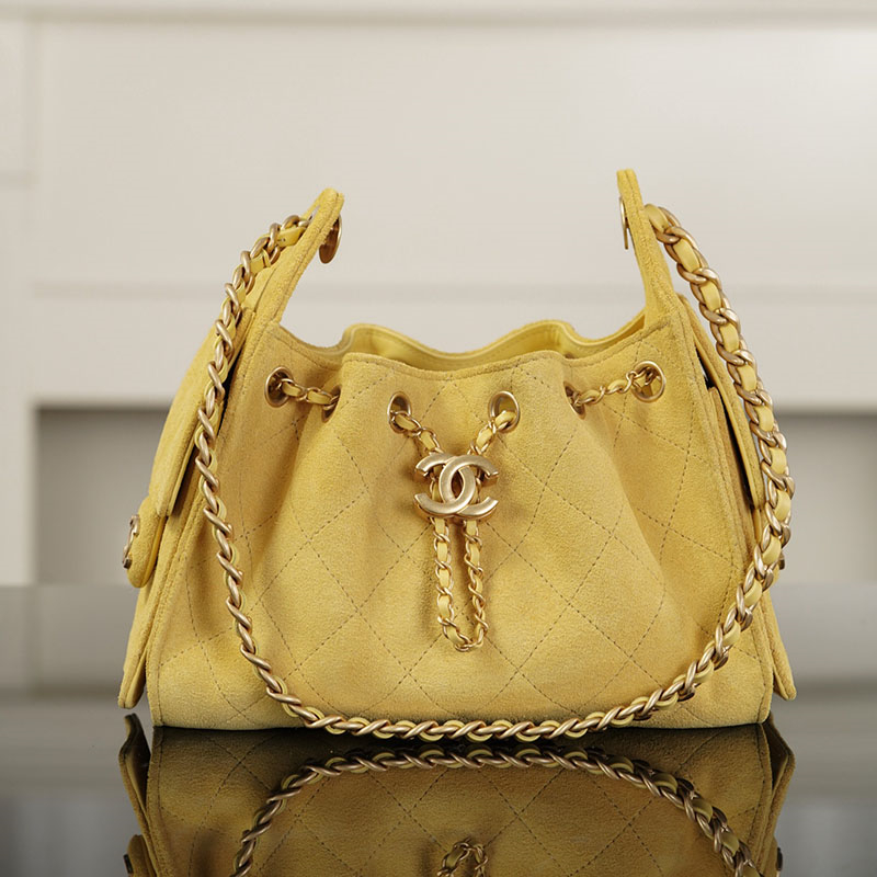 샤넬 샤넬 26C 25 미니 백 스웨이드 카프스킨 골드메탈 옐로우 레플리카 6번 이미지 - Bag | 세미샵 레플리카 사이트