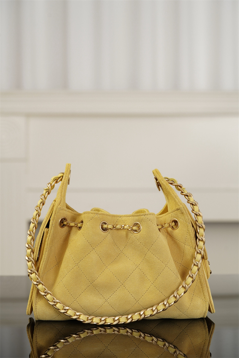 샤넬 샤넬 26C 25 미니 백 스웨이드 카프스킨 골드메탈 옐로우 레플리카 10번 이미지 - Bag | 세미샵 레플리카 사이트