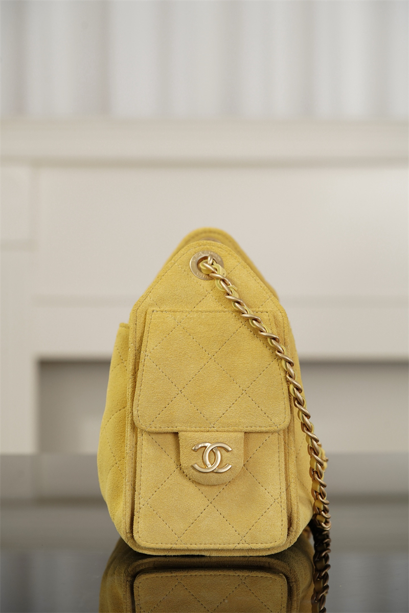 샤넬 샤넬 26C 25 미니 백 스웨이드 카프스킨 골드메탈 옐로우 레플리카 1번 이미지 - Bag | 세미샵 레플리카 사이트