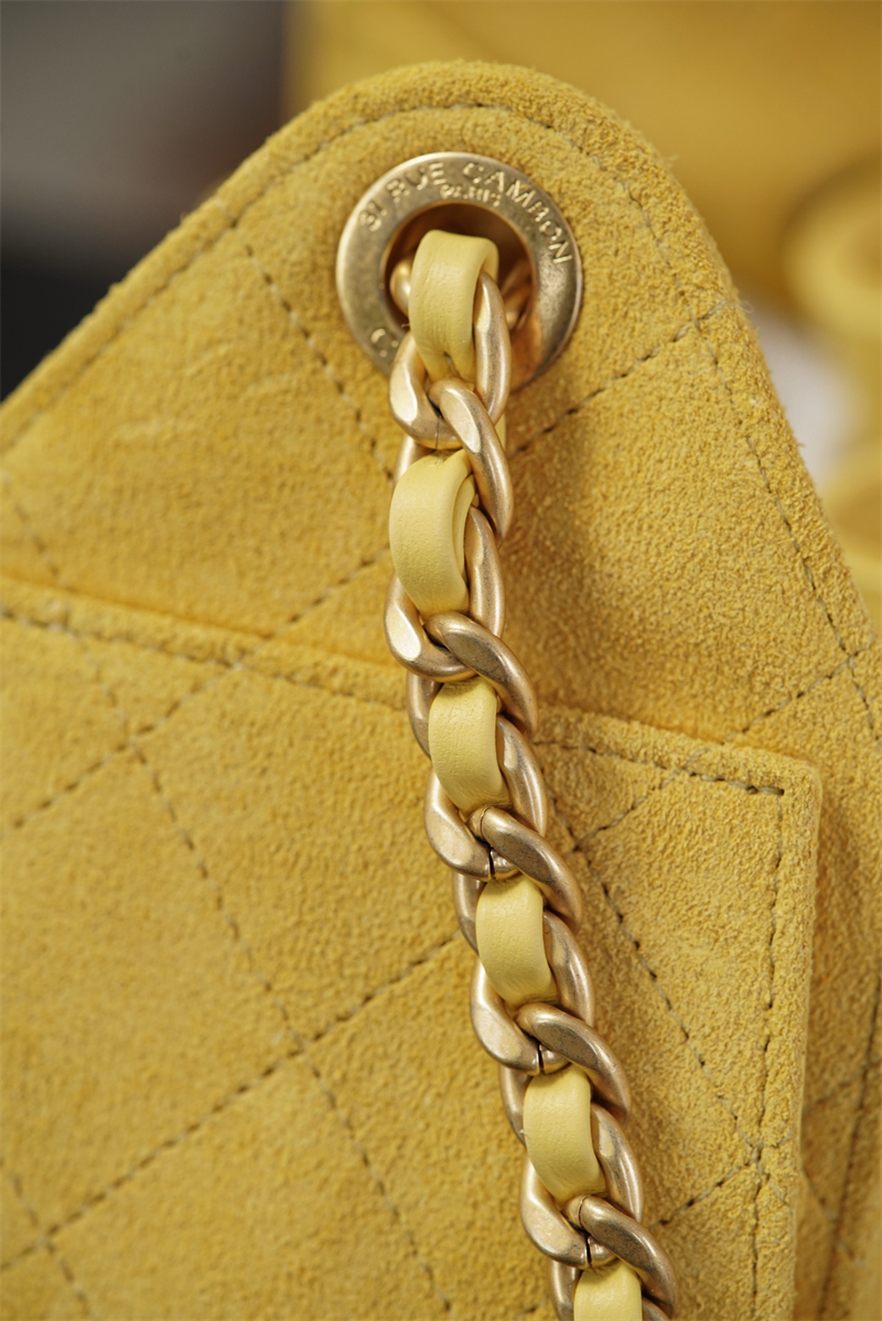 샤넬 샤넬 26C 25 미니 백 스웨이드 카프스킨 골드메탈 옐로우 레플리카 11번 이미지 - Bag | 세미샵 레플리카 사이트