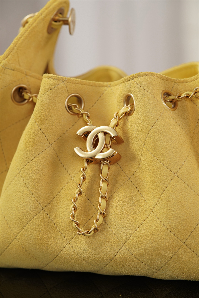 샤넬 샤넬 26C 25 미니 백 스웨이드 카프스킨 골드메탈 옐로우 레플리카 14번 이미지 - Bag | 세미샵 레플리카 사이트