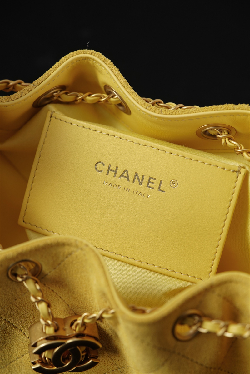 샤넬 샤넬 26C 25 미니 백 스웨이드 카프스킨 골드메탈 옐로우 레플리카 21번 이미지 - Bag | 세미샵 레플리카 사이트