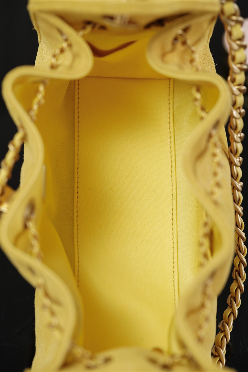 샤넬 샤넬 26C 25 미니 백 스웨이드 카프스킨 골드메탈 옐로우 레플리카 8번 이미지 - Bag | 세미샵 레플리카 사이트