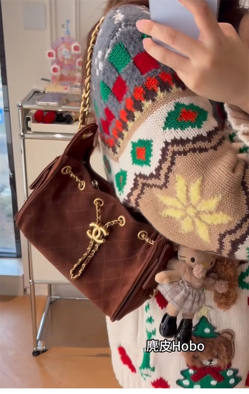 샤넬 샤넬 26C 25 미니 백 스웨이드 카프스킨 레플리카 13번 이미지 - Bag | 세미샵 레플리카 사이트