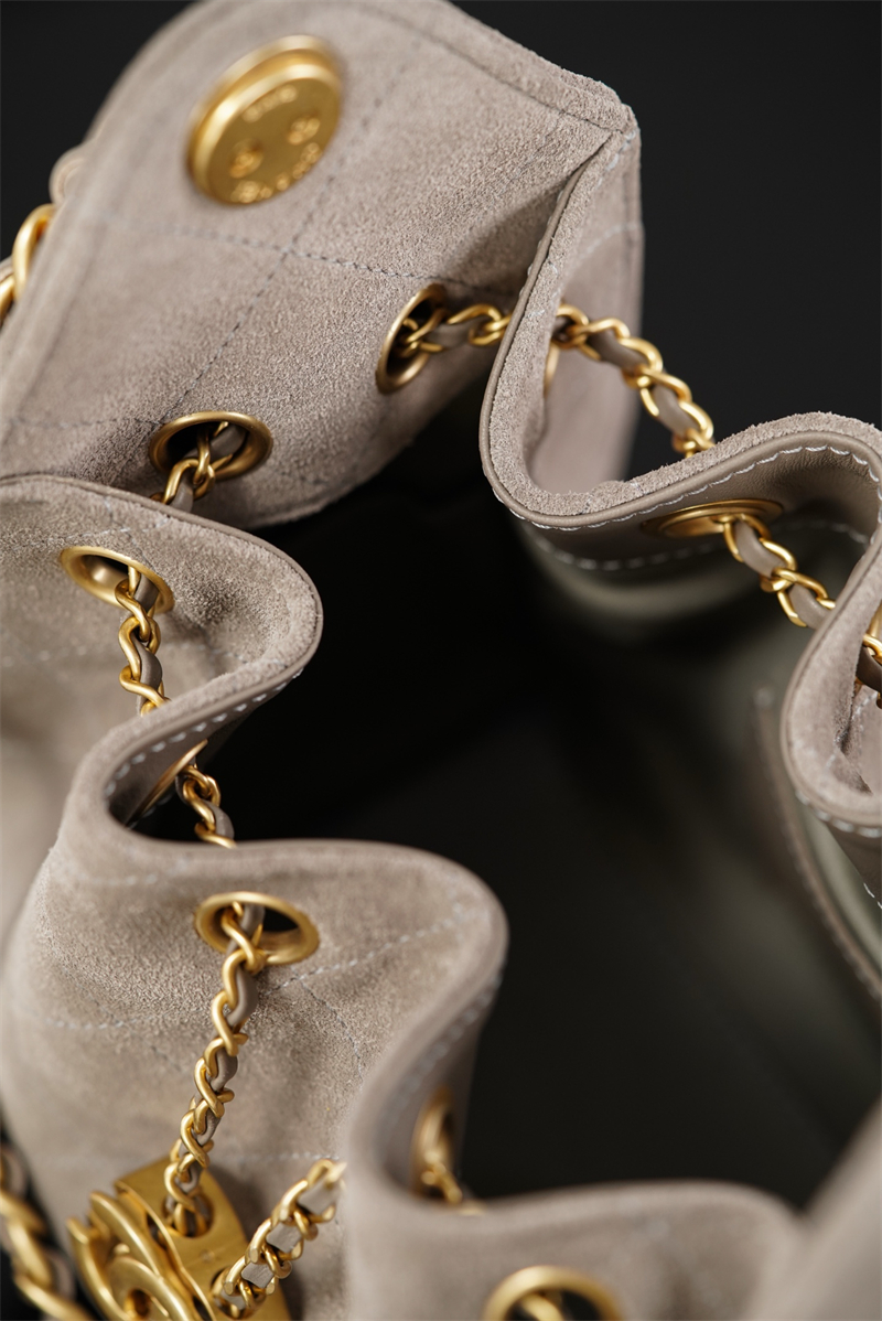 샤넬 샤넬 26C 25 미니 핸드백 그레이 스웨이드 카프스킨 레플리카 21번 이미지 - Bag | 세미샵 레플리카 사이트