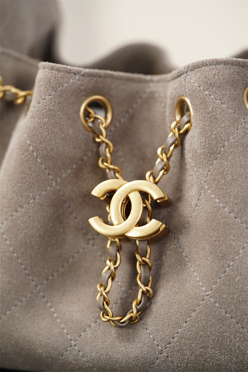 샤넬 샤넬 26C 25 미니 핸드백 그레이 스웨이드 카프스킨 레플리카 14번 이미지 - Bag | 세미샵 레플리카 사이트