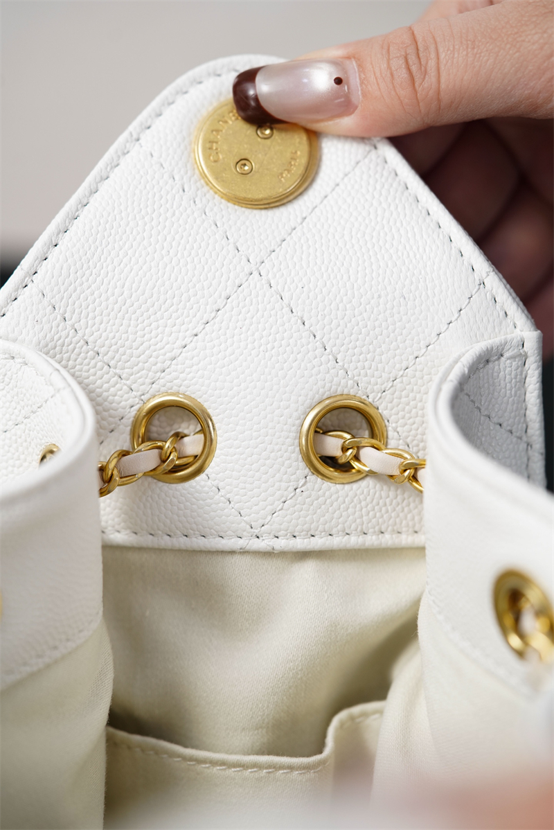 샤넬 샤넬 26C 25 미니 핸드백 화이트 골드메탈 레플리카 14번 이미지 - Bag | 세미샵 레플리카 사이트